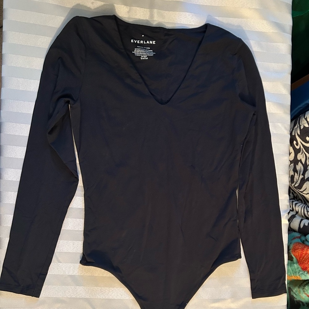Everlane black body suit